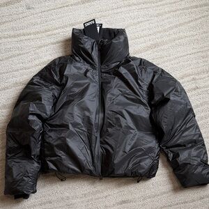 Rains Charcoal Puffer Jacket